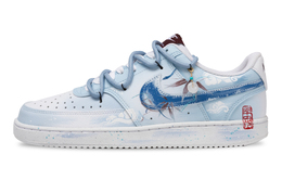 Nike Кроссовки для скейтборда Court Vision 1 Bamboo Sea Serpent, нескользящие, низкие, мужские, сине-белые dh2987-113(team691-竹海灵蛇) | blue white