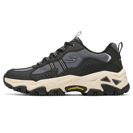 Skechers Мужские низкие кроссовки для активного отдыха, черные 237427-bksl | black/silver