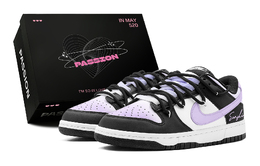 Nike Кроссовки для скейтбординга Dunk Taro Puree Custard Low Top, мужские, черные, белые, фиолетовые dd1391-100(teams2-芋泥奶冻男s-box) | black white purple