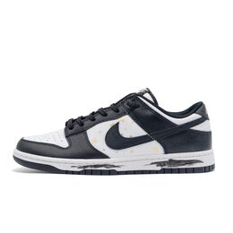 Nike Кроссовки для скейтбординга Dunk Anti-Slip, износостойкие, мужские, черные, золотые dd1391-100(team837-熊猫星星) | black gold