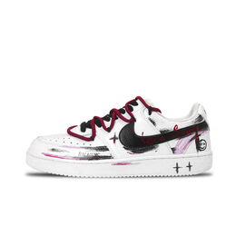 Nike Легкие и дышащие низкие кроссовки для скейтбординга Court Vision 1 Chapel 2, мужские, черные, белые, красные dh2987-101（team646-礼拜堂2） | black white red