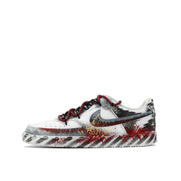 Nike Кроссовки для скейтбординга Court Vision 1, мужские, низкие, черные dh2987-110（team309-暗夜狂欢qd） | black white red