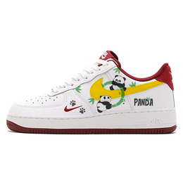 Nike Кроссовки Air Force 1 Low Top для скейтбординга, мужские, белые hm9483-100(team10-流金熊猫) | white