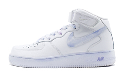 Nike Кроссовки для скейтбординга Air Force 1 Icy Rain Mid Top, мужские, сине-белые cw2289-111(team140-冰雨高帮) | blue white