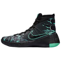 Nike Баскетбольные кроссовки Hyperdunk 2015 с высоким верхом, устойчивые к истиранию и скольжению, мужские, черно-зеленые 749570-030 | black green