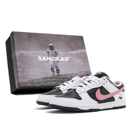 Nike Кроссовки для скейтбординга Dunk Anti Slip, износостойкие, мужские, черные, розовые ib4620-141(team578-莓粉熊猫s-box) | black pink (astronaut box)