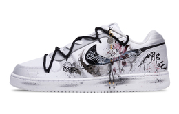 Nike Кроссовки для скейтбординга EBERNON Shenzhou Lingzhi, Ne Zha Slip Resistant Low Top, мужские, черно-белые aq1775-100(team691-神州灵志 哪吒） | black white