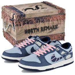 Nike Кроссовки для скейтбординга Dunk West Line Coast, износостойкие, синие, мужские hf3141-400(team96-西部线海岸s-box) | blue gift box 1