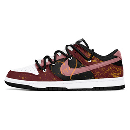 Nike Кроссовки для скейтбординга Dunk Joy Lemon, износостойкие, темно-красные, мужские dd1391-100(team778-血夜幽梦) | dark red