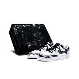 Nike Кроссовки Court Vision 1 с низким верхом, противоскользящие, износостойкие, легкие, дышащие, мужские, черно-белые dh2987-101(team156-逆袭2.0s-box) | black white
