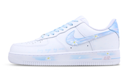 Nike Кроссовки Air Force 1 Slip Low Top для скейтбординга, мужские, белые, синие cw2288-111(team51-方寸莞香) | white blue