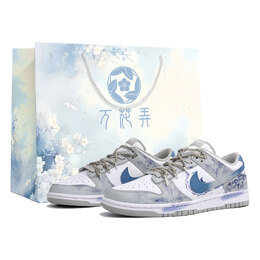 Nike Кроссовки для скейтбординга Dunk, низкие, синие, мужские dd1391-103(team113-星海蓝焰s-box) | gray white