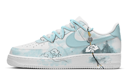 Nike Низкие износостойкие кроссовки для скейтбординга Air Force 1, мужские, голубые cw2288-111(team683-碧烟) | cyan