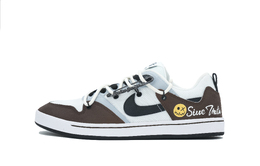 Nike Кроссовки для скейтбординга SB Alleyoop Joker Hand Drawn Trendy Individual Low Top, мужские, коричневато-бело-серые cj0882-100(team42-棕白小丑男款棕白灰) | brown white gray