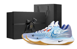 Nike Баскетбольные кроссовки Precision 6 Blue Ocean Black Box с противоскользящим покрытием, износостойкие, низкие, мужские, небесно-голубые hv1796-141(team529-蓝色海洋黑色礼盒款) | sky blue