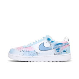Nike Кроссовки для скейтбординга Court Vision Graffiti Fantasy Low Top, мужские, сине-розовые dh2987-101（team646-涂鸦幻想 ） | blue pink
