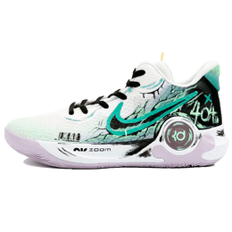 Nike Баскетбольные кроссовки KD Trey 5 IX с амортизацией и воздухопроницаемостью, низкие, мужские, зеленые dj6922-100（team802-虚拟幻境） | green