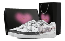Nike Кроссовки Court Vision 1 Romantic с антискользящим покрытием, износостойкие, низкие, для скейтбординга, мужские, светло-фиолетовые dh2987-101(team1171-限定浪漫-礼盒） | light purple