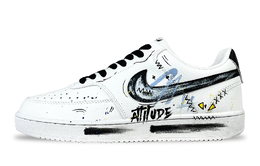 Nike Кроссовки Court Vision 1 Slacker, Sea Salt Fantasy, с антискользящим покрытием, износостойкие, низкие, мужские, для скейтбординга, черные, белые dh2987-101(team528-海盐幻想) | black white