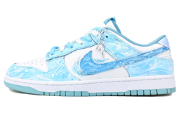 Nike Кроссовки для скейтбординга Dunk, износостойкие, низкие, мужские, белые, синие dv0833-106(team537-海底世界) | white blue