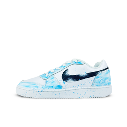 Nike Кроссовки для скейтбординга EBERNON Glacier Star Trace, износостойкие, низкие, мужские, сине-белые aq1775-100（team1249-冰河星迹） | blue white