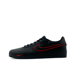 Nike Кроссовки для скейтборда Court Shot, износостойкие, противоскользящие, низкие, мужские, черно-красные fq8146-001（team768-月影红） | black red