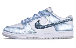 Nike Кроссовки для скейтбординга Dunk Thunderbolt с противоскользящим покрытием, износостойкие, мужские, белые, синие dd1391-103(team1068-雷电) | white blue