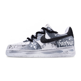 Nike Кроссовки Air Force 1 Eulogy To The Dead с низким верхом, устойчивые к истиранию и скольжению, мужские, серо-белые fj4146-112(team947-亡灵赞颂) | gray white