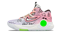 Nike Баскетбольные кроссовки KD Trey 5 X мужские, низкие, белые dj7554-014(team1038-小熊世界) | pink blue