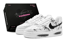 Nike Кроссовки Air Force 1 Low Top для скейтбординга, мужские, черные cw2288-111(teams2-竹墨蛇韵男s-box) | black