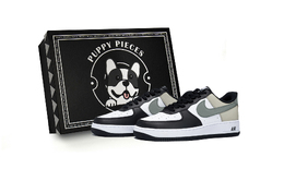 Nike Кроссовки Air Force 1 Low Top для скейтбординга, мужские, черные, белые, зеленые dv0788-001(team85-斑斓雾霾as-box) | black white green