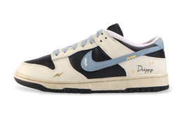 Nike Кроссовки для скейтбординга Dunk Mist City Memories с противоскользящим покрытием, износостойкие, мужские, черно-синие ib4620-141(team889-雾都回忆) | black blue