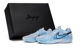 Nike Баскетбольные кроссовки GT CUT CROSS мужские, низкие, белые/синие/серые hf0231-004(team80-男款魔童闹海s-box) | white blue gray