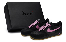 Nike Кроссовки Air Force 1 для скейтбординга, мужские, низкие, черно-розовые ib6388-001(team80-男款昔时今游粉sbox) | black pink