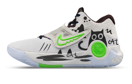 Nike Баскетбольные кроссовки KD Trey 5 X Low Top мужские, белые, черные, зеленые dj7554-014(team652-kt黑猫) | black white green
