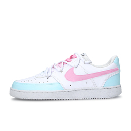 Nike Кроссовки для скейтбординга Court Vision 1, мужские, низкие, белые, синие, розовые dh2987-101(team589-粉粉岚岚） | white blue pink