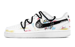 Nike Цветовая палитра Court Vision 1 Magic Cubes, износостойкие низкие кроссовки для скейтбординга, мужские, белые, черные dh2987-101(team1171-魔方调色盘） | white black