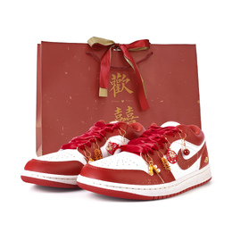 Jordan Баскетбольные кроссовки Air 1 Vintage, низкие, мужские, красные/белые fj3459-160(team676-鸾凤和鸣) | red white