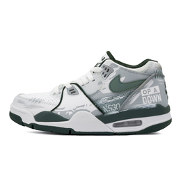 Nike Баскетбольные кроссовки Air Flight 89 Wild Oasis, износостойкие, низкие, винтажные, мужские, белые, зеленые fq8256-101(team1027-荒野绿洲) | white green