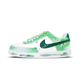 Nike Легкие и дышащие низкие кроссовки для скейтбординга Court Vision 1 Huai River Bamboo Pavilion, мужские, белые, зеленые dh2987-101（team1297-淮水竹亭） | white green