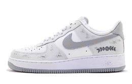 Кроссовки Air Force 1 Low Top для скейтбординга, мужские, светло-серые Nike, Light Gray fj4146-100(team拾伍-男款灰白七) | light gray