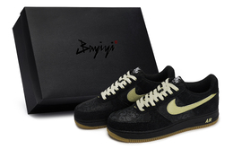 Nike Кроссовки Air Force 1 для скейтбординга, мужские, низкие, черно-бежевые ib6388-001(team80-男款昔时今游米sbox) | black beige