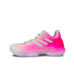 Adidas Баскетбольные кроссовки Pro Bounce 2018 Dual Core Hacker Shock Absorbers с низким верхом и полной длиной, мужские, розово-зеленые fw0903（team1249-双核骇客） | pink green