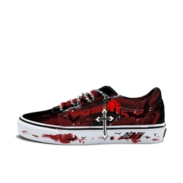 Износостойкие низкие кроссовки для скейтбординга Ward, мужские, алые Vans, Scarlet vn0a36emc4r(team613-红月蝠影) | scarlet