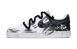 Nike Кроссовки Court Vision 1 с противоскользящим покрытием, низкие, для скейтбординга, мужские, черно-белые dh2987-101(team441laugh-o-gra） | white