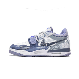 Jordan Баскетбольные кроссовки Legacy Cushioning, износостойкие, низкие, винтажные, мужские, серо-белые cd7069-108(team947-暮光星域) | light gray