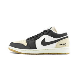 Jordan Баскетбольные кроссовки Air 1 Low Dongdan, износостойкие, винтажные, белые, коричневые ib8855-121（team448-hello） | black brown
