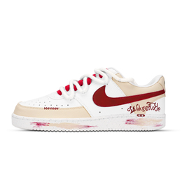 Nike Кроссовки Court Vision 1 Retro American Style с низким верхом, износостойкие, для скейтбординга, мужские, белые, желтые, красные dh2987-101（team-883复古美式） | white yellow red
