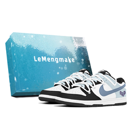 Nike Кроссовки для скейтбординга Dunk Dust Collection, износостойкие, низкие, мужские, сине-черные dd1391-100(team496-科技叙事s-box) | blue black