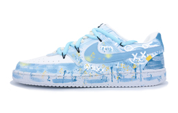 Nike Кроссовки для скейтборда Court Vision 1 Graffiti Bear, износостойкие, низкие, мужские, цвет белый, синий dh2987-101（team165-男款涂鸦熊） | white blue